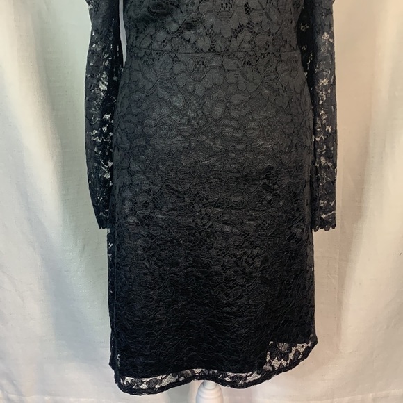Express Lace Puff Sleeve Fit And Flare Dress- NWT - Picture 6 of 15